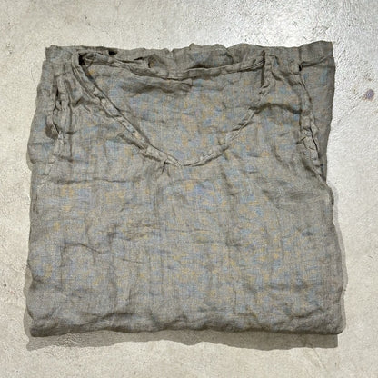 2025 250315/Xiaoyuan, spring and summer yarn-dyed linen retro literary crew neck vest