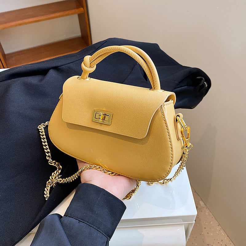MAOXIANGSHOP 2025 High sense fashion portable small square bag women's small bag new Internet celebrity popular chain bag shoulder messenger bag