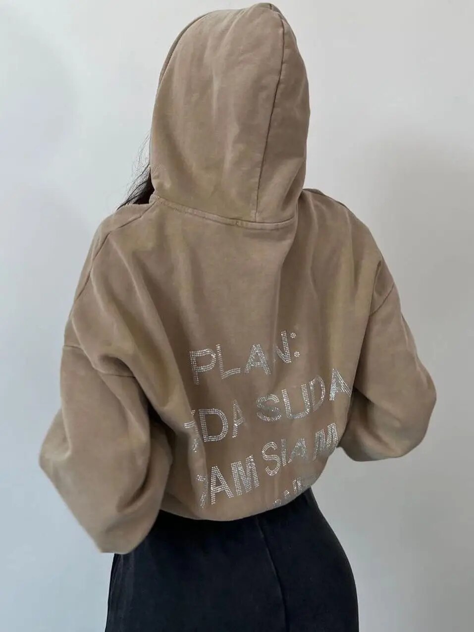maoxiangshopY2K Hoodies Tops Streetswear 2023 Women Fall Clothes Sexy T Shirts Casual Blouses Fashion Sweatshirts Hooded Baggy Tops