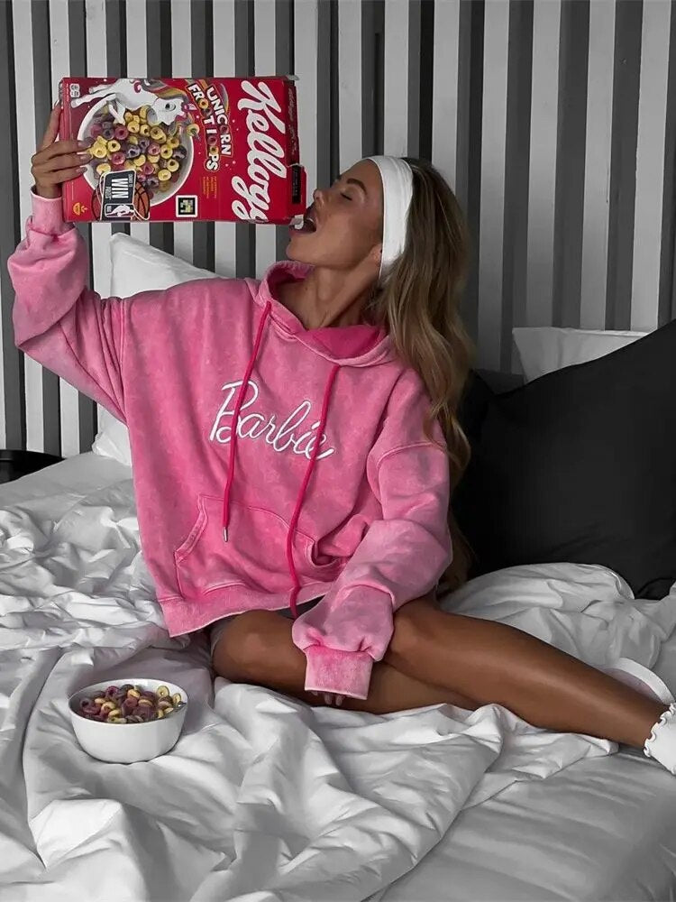 maoxiangshopY2K Hoodies Tops Streetswear 2023 Women Fall Clothes Sexy T Shirts Casual Blouses Fashion Sweatshirts Hooded Baggy Tops