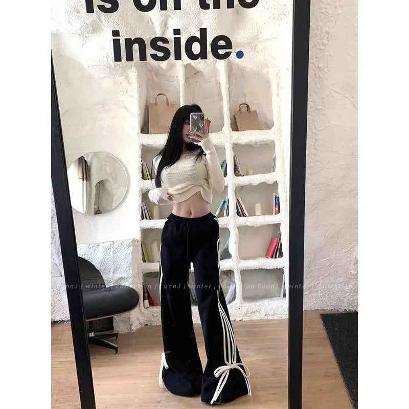 maoxiangshop Hollow Out White Women's Sweater Slim Long Sleeve Knitwear Korean Fashion Pullovers Spring Coquette Jumper Casual