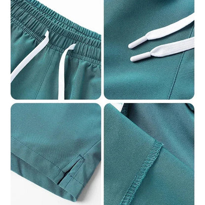 maoxiangshop New Mens Fitness Lightweight Sweatpants Summer Casual Pockets Shorts Basic Solid Color Short Pants Jogging Beach Shorts Men