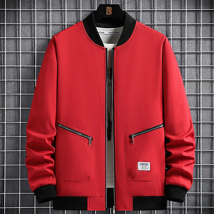 maoxiangshop New Spring Jackets Men Baseball Jacket Fashion Casual Coat Jacket Plus Size 6XL 8XL Outdoor Outerwear Solid Color