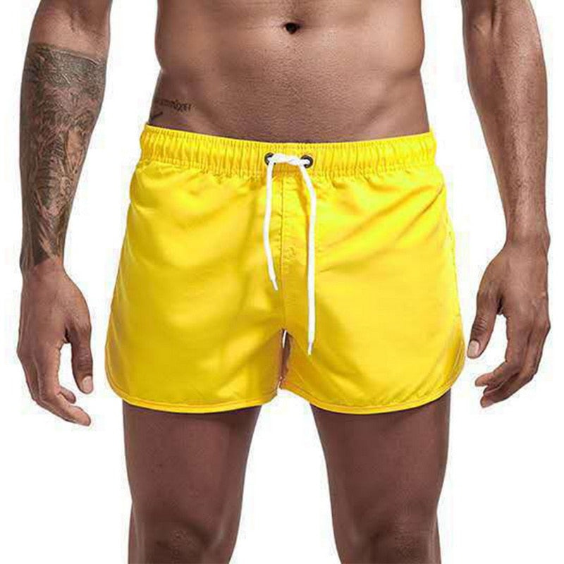 maoxiangshop Beach Shorts Quick Dry Mens Swimwear Board Briefs New Hot Summer Swim Trunks Sport Gym Running Shorts Male Beachwear