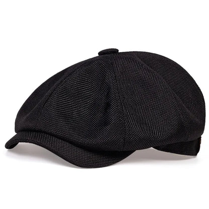 maoxiangshop New Men Casual Newsboy Hat Spring Summer thin retro beret Hat wild casual Hats unisex octagonal Cap Fashion Hip Hop Caps gorras