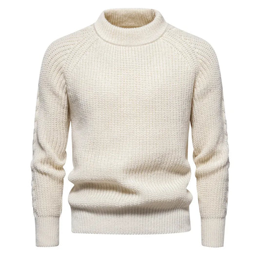 maoxiangshop Autumn and Winter New Sweaters Men's Knitted Sweater Warm Fit High Quality Pullover Sweater Men