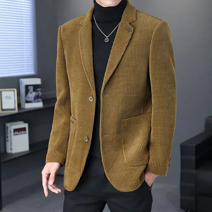 maoxiangshop High Quality Blazer Men Korean Version of Fashion Trend Simple Casual Business Elite Gathering Best Man Gentleman  Suit Jacket