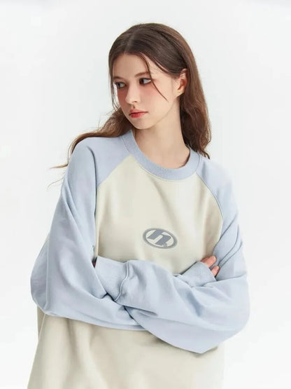 maoxiangshop Korean Fashion Oversized Sweatshirt Women Harajuku Streetwear Y2k Patchwork Hoodies Womens Casual Kpop Pullover Long Sleeve Tops