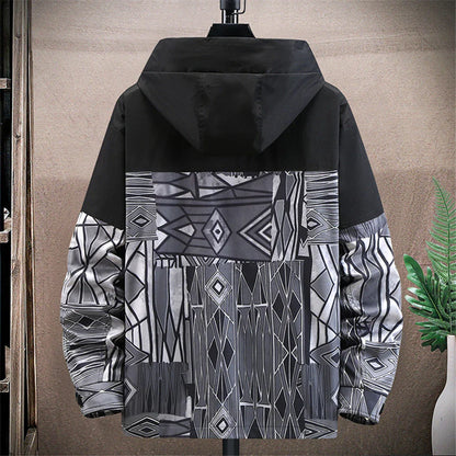 maoxiangshop Plus Size 10XL 11XL Jacket Men Hip Hop Streetwear Patchwork Jacket Coat Male Hooded Jackets Big Size 10XL 11XL