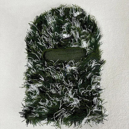 maoxiangshop Balaclava Distressed Knitted Full Face Ski Mask for Men Women Beanies Hats Skullies Camouflage Winter Warm Bonnet Windproof Hats