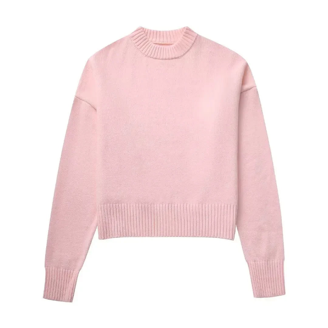 maoxiangshop  -  Autumn Warm Sweater Women Pullovers Winter New Korean Women Lazy Elegant Casual Loose Knitted Sweater Female Tops Jumper