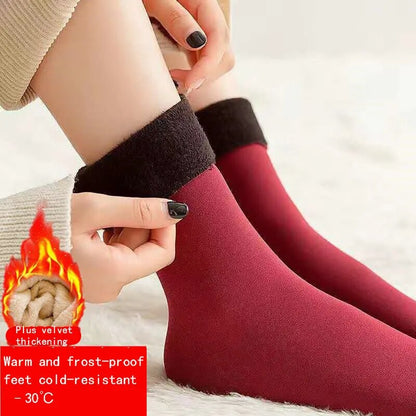 maoxiangshop Thicken Warm Long Socks cashWinter Women Long Stocking Warm Thigh High Socks Ladies Over The Knee Socks Winter Thermal Socks