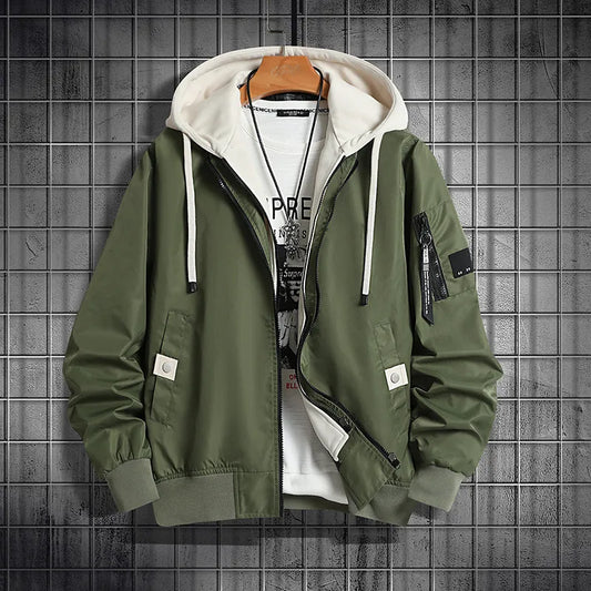 maoxiangshop Casual coat men spring autumn new large size cargo jacket