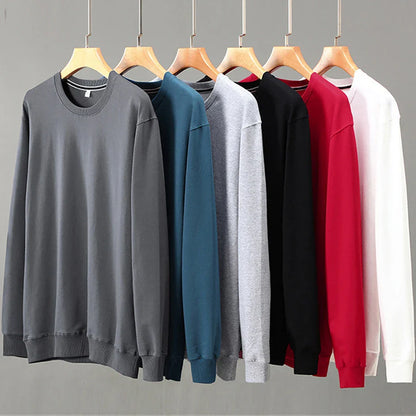 maoxiangshop Solid Color Sweatshirts Men 10XL Plus Size Sweatshirt Spring Autumn Tracksuit Men Solid Pullover Big Size 10XL