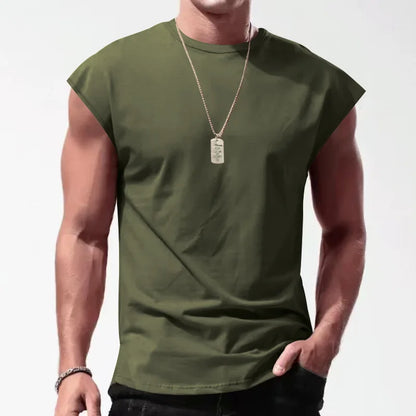 maoxiangshop Summer Men's Mesh Gym Vest Quick Dry Loose Fitness Exercise Wide shoulder Sports Sleeveless Shirt Bodybuilding Tank Top
