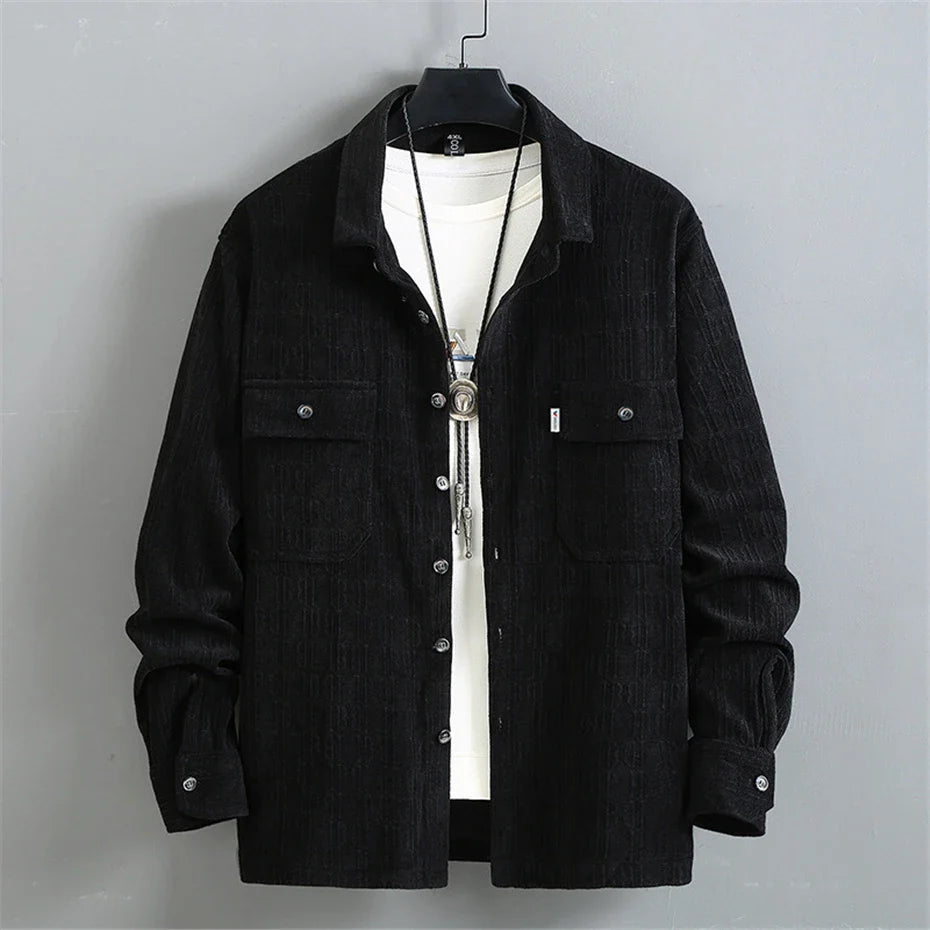 maoxiangshop New Spring Jacket Men Vintage Coat Plus Size 10XL 11XL Cargo Jackets Male Fashion Causal Button Jacket Big Size 10XL 11XL