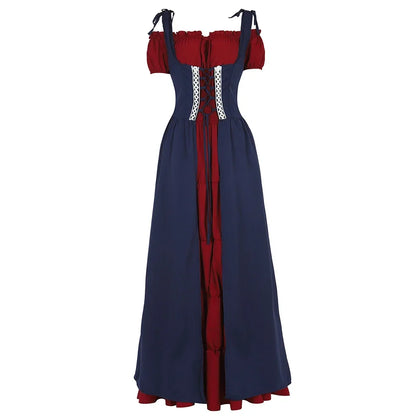 maoxiangshop  -  Renaissance Dress for Women Irish Medieval Dresses Victorian Female Costumes Halloween Cosplay Costume Masquerade Party Outfits