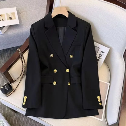 maoxiangshop Spring and Autumn New Slim Fashion,Loose Temperament, High-end Sense Suit, Thin Top, Suit Jacket Woman Blazer Women Jacket Women