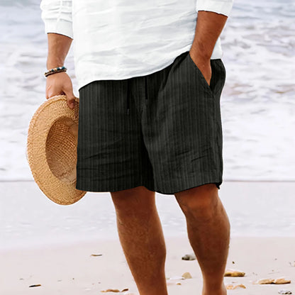 maoxiangshop Fashion Summer Mens Stripe Shorts Men Beach Short New Wild Leisure Loose Solid Cargo Shorts for Men Sweatshorts
