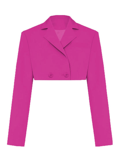 Taruxy  Fall Women Blazer Suit Two Piece Sets Turn-down Collar Blazers Tops And Pleated Skirts Femme High Street Y2K Outfits