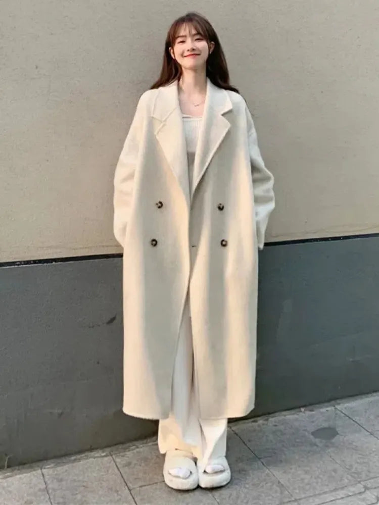 Winter Women's Coats 2023 New in Vintage Harajuku Fashion Autumn Women's Clothing Long Sleeve Top Korean Style Trench Long Coat