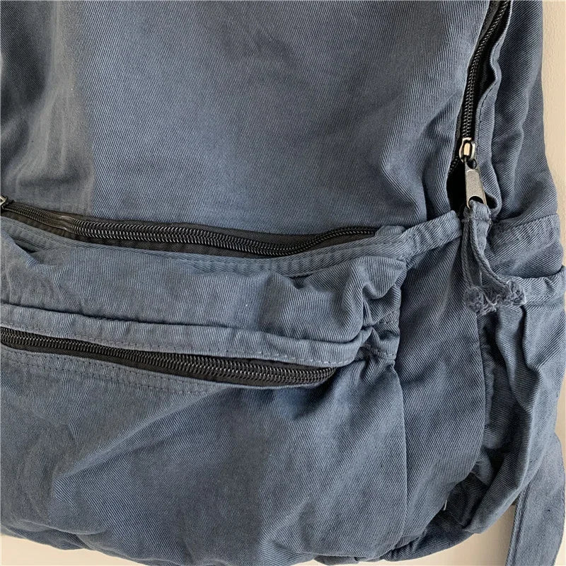 Canvas Backpacks for Women and Men Casual College Students Laptop Backpack Leisure Outdoor Hiking Camping Travel Women Men Bag