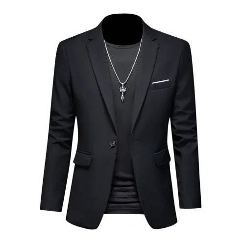 maoxiangshop High Quality Business Slim Fit Single Buttons Suits Jacket Men Slim Fit Casual Fashion Wedding Groom Tuxedo Blazer Coats 6XL-M