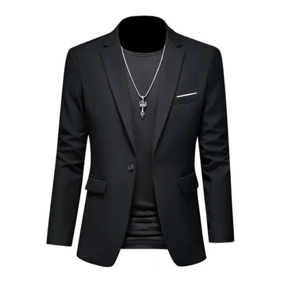 maoxiangshop High Quality Business Slim Fit Single Buttons Suits Jacket Men Slim Fit Casual Fashion Wedding Groom Tuxedo Blazer Coats 6XL-M