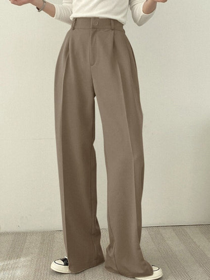 maoxiangshopWomen Suit Jacket Trousers Set Full Sleeve Single Breasted Pants Solid Elegant Suit Commuter Coat Autumn Winter Clothing