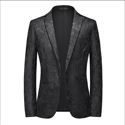 maoxiangshop WELL DRESSED MEN 2024 New Men Business Social Suit Jacket Summer Men's Single breasted Thin Dress Male Jacquard Blazers Coats