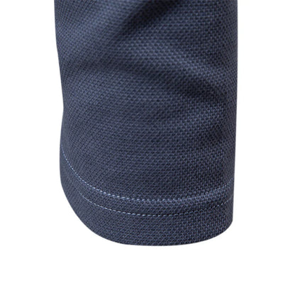 maoxiangshop Embroidery Polo Shirt for Men Fashion Neck Turn Down Collar Mens Casual Social Polo Shirts Luxury Golf Shirt