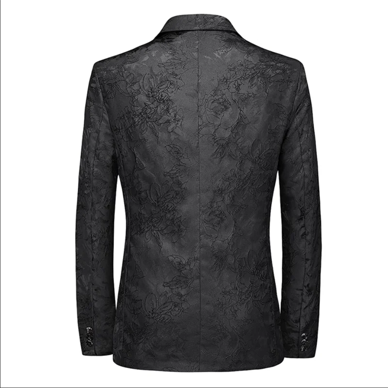 maoxiangshop WELL DRESSED MEN 2024 New Men Business Social Suit Jacket Summer Men's Single breasted Thin Dress Male Jacquard Blazers Coats