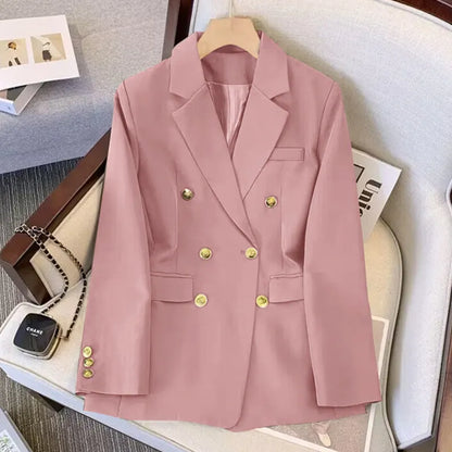 maoxiangshop Spring and Autumn New Slim Fashion,Loose Temperament, High-end Sense Suit, Thin Top, Suit Jacket Woman Blazer Women Jacket Women