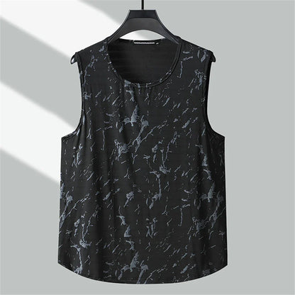 maoxiangshop Summer Cool Tank Tops Men Plus Size 10XL 11XL Summer Vest Fashion Casual Running Vest Male Black Tank Tops Big Size