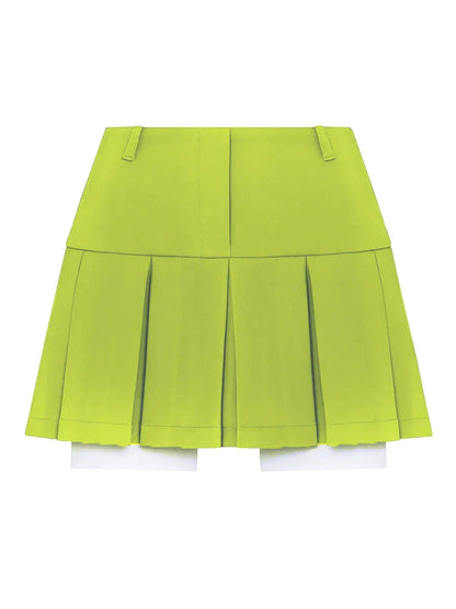 maoxiangshop -  New Mini Skirt For Women Cute High Waist Fashion Y2K Skirts Set Casual Streetwear Womens Bottom Black Pleated Skirts
