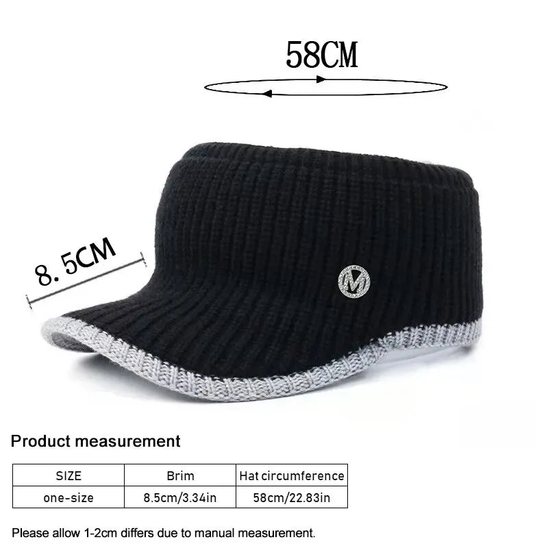 maoxiangshop Hats For Women Autumn Winter Sports Empty Top Caps Female Knitted Warm Baseball Cap Fashion Running Golf Sun Hat