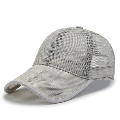 maoxiangshop Summer Full Mesh Baseball Cap Unisex Trucker Cap Trucker Caps Men Fishing Hat Quick Dry Golf Running Hat Adjustable Snapback Hat