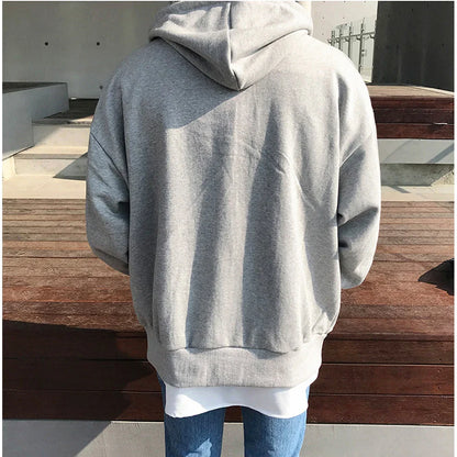 maoxiangshop Fashion Mens Jacket Coat Long Sleeve Sweatshirts Oversized Zipper Hoodies Streetwear Loose Man Hoodies Casual Jacket