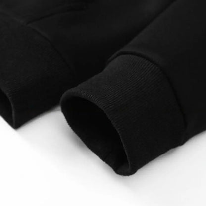 maoxiangshop Trendy Sweatshirt Coat Front Pockets Warm Zipper Lamb Wool Jacket  Men and Woman Winter Pure Color Plush Lined Cardigan Hoodie