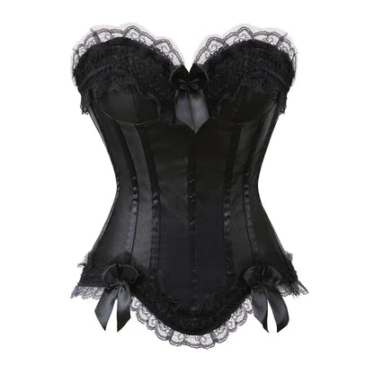 maoxiangshop  -  Corset Dress Steampunk Push Up Korsage Sexy Slimming Padded Corsetto Vintage Bustiers with Skirt Dance Party Costumes
