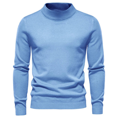 maoxiangshop New Winter Turtleneck Thick Mens Sweaters Casual Turtle Neck Solid Color Quality Warm Slim Turtleneck Sweaters Pullover Men