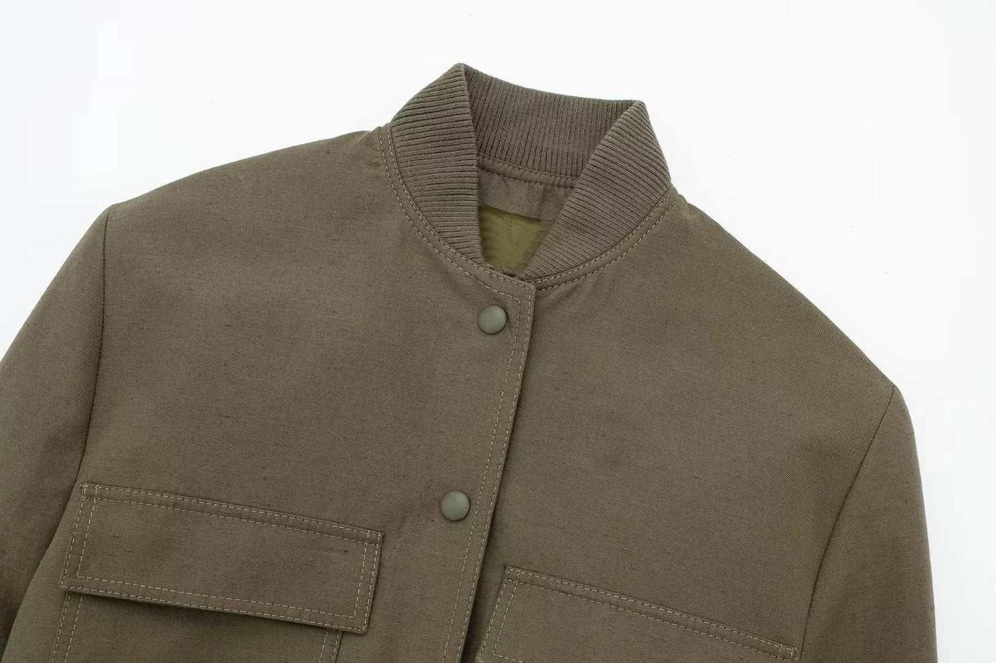 maoxiangshop  -  Y2K Style Jacket Women New Autumn Big Pocket French Jacket Coat Women Solid Color Single-breasted Baseball Outerwear Tops