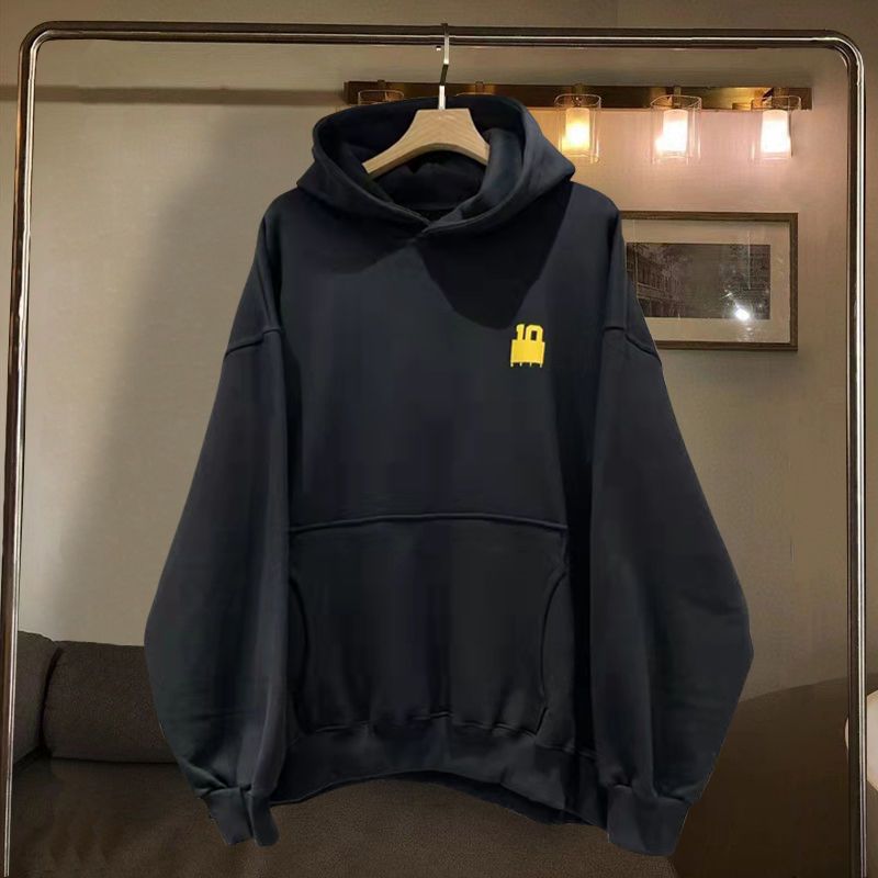 maoxiangshop High Body Weight Reticule Patchwork Hoodie 2022 Women Autumn Korean Super Loose Long Sleeve Comfortable Fashion Solid Color Top