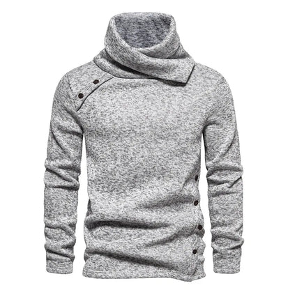 maoxiangshop Sweatwear Men's Hoodies Unbalance Hem Long Sleeve Sweatshirt for Men Clothing Autumn Turtleneck Sweaterss Top Hoodie