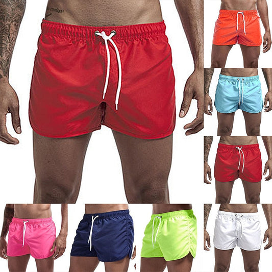 maoxiangshop Beach Shorts Quick Dry Mens Swimwear Board Briefs New Hot Summer Swim Trunks Sport Gym Running Shorts Male Beachwear