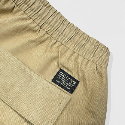 maoxiangshop Men's New Spring And Fall Loose Multi-Pocket Drawstring Work Pants Outdoor Washed Vintage High Street Hip-Hop Casual Pants