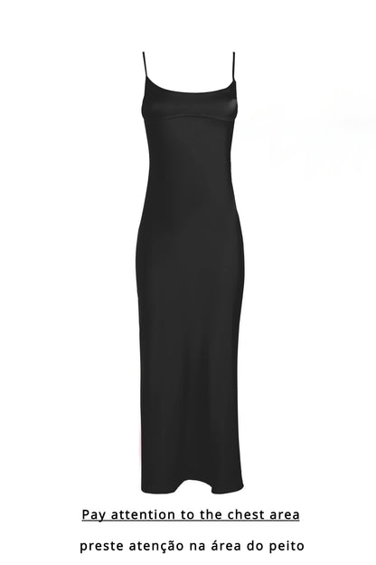 Pink Camis Satin Long Dresses Elegant Sleeveless Slip Holiday Party Dresses Sexy Casual Backless Summer Dresses Women