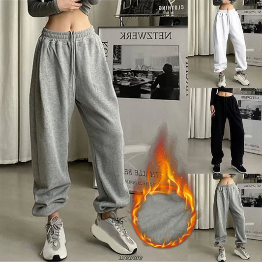 maoxiangshopWomen pants Black Jogging Sweatpants Women for pants Baggy Sports Pants Gray Jogger High Waist Sweat Casual Female Trousers