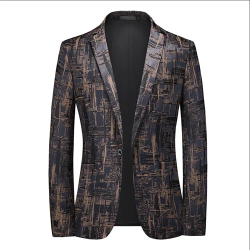 maoxiangshop WELL DRESSED MEN 2024 New Men Business Social Suit Jacket Summer Men's Single breasted Thin Dress Male Jacquard Blazers Coats