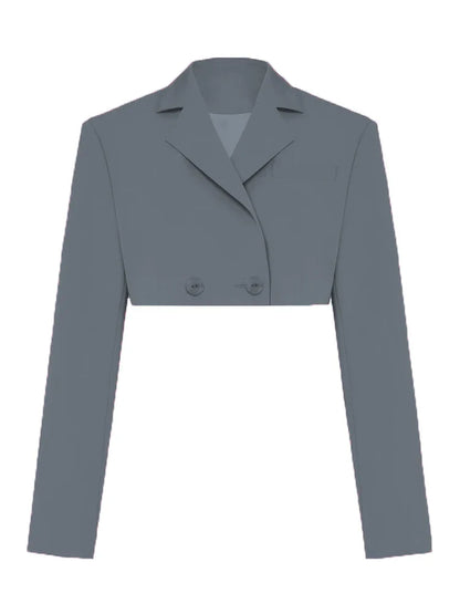 Green New Blazers For Women Cropped Coats Jacket Summer Casual Outfits Fashion Chic Jacket Women's Blazer Suits